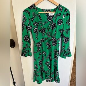 Midi and Casual Green Dress